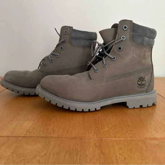Timberland Linden Woods 6-inch Waterproof Boot Nubuck Grey Size 9 - Picture 10 of 10